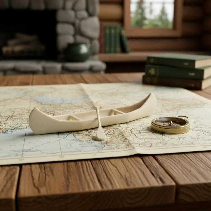 Dollhouse Sailing Boat Model 1 Set Authentic Canoe Ornament for Miniature Landscape