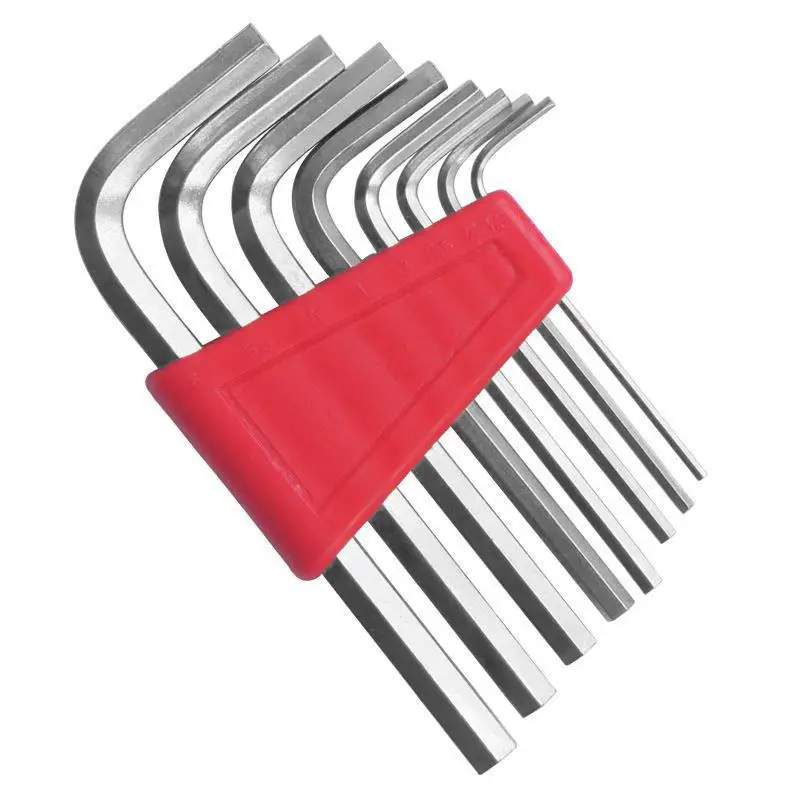 

8PCS Metric Allen Wrench Set L-Shaped Short Arm Allen Keys Pocket-Sized & Easy to Carry Ideal for Home and Auto Repairs