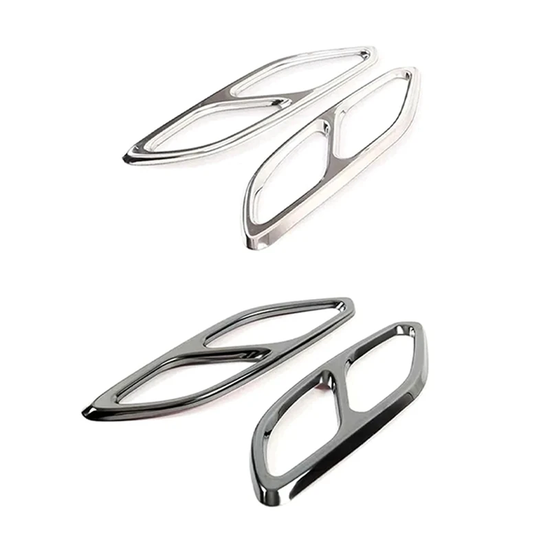 Exhaust Pipe Tail Cover Trim Tail Troat Decorative Frame For Benz CLA-Class C118 W118 CLA180 200 220 250 260 2020-2023