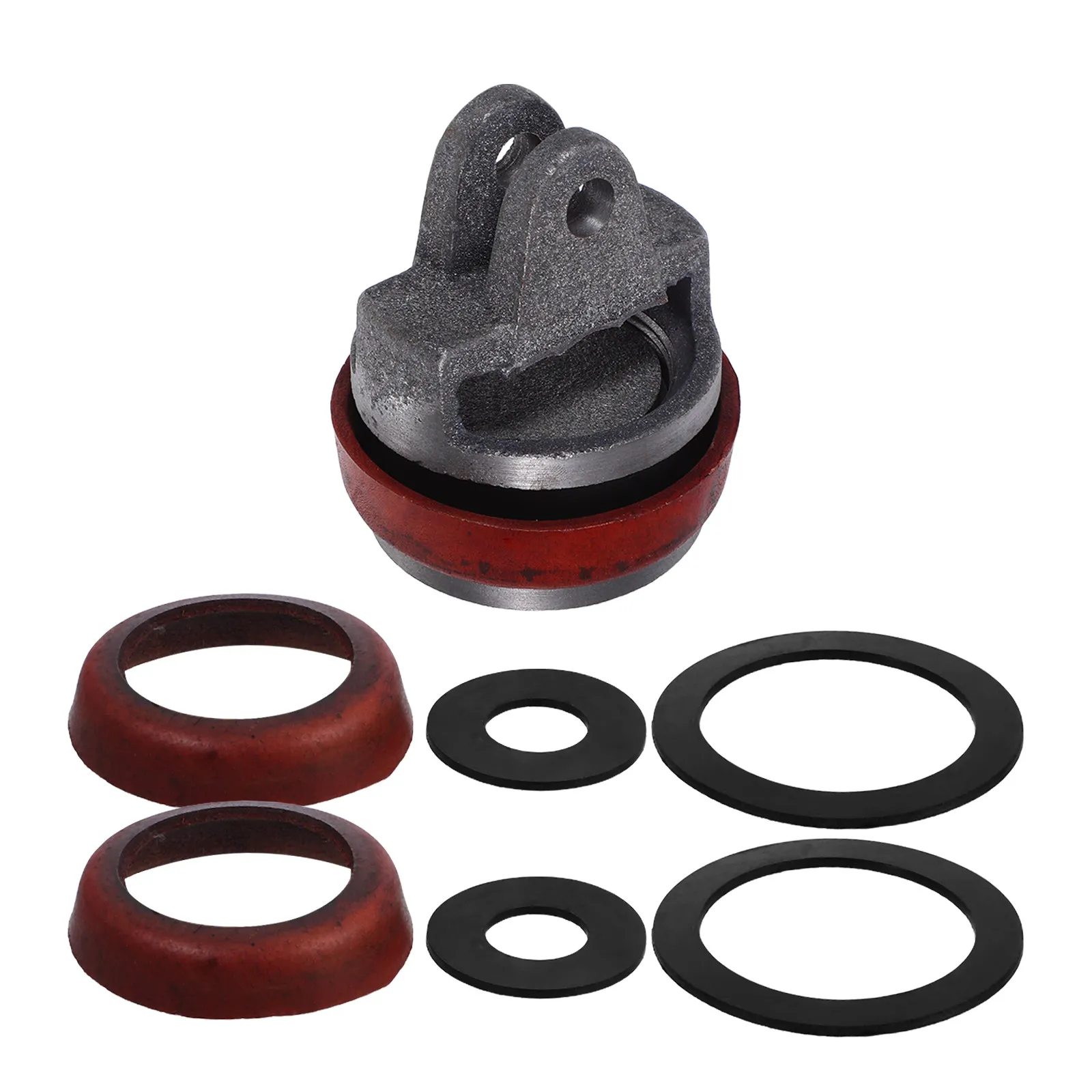 1Set Cast Iron Hand Pump Repair Kit Cup Gasket Seal for Manual Well Garden Water Pumps Easy Install Heavy Duty Shaft