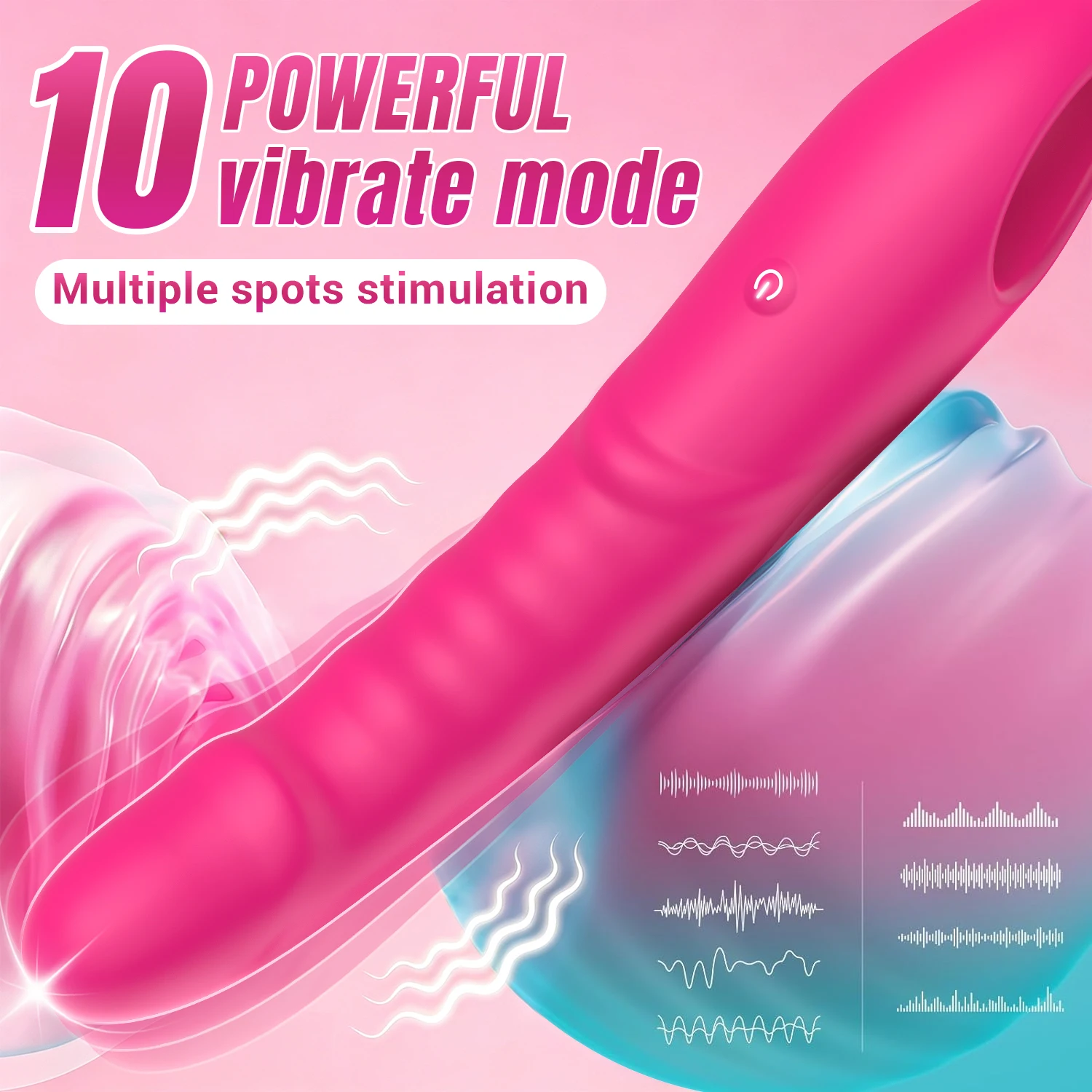 APP Wireless Control Powerful Handheld Vibrator Female G-Spot Clitoris Stimulator Vagina Massager Adults Sex Toys For Women