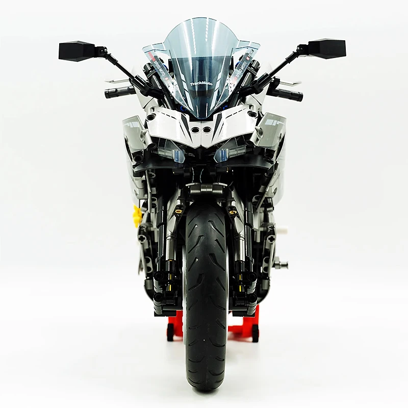 Nowy GULY 60525 1:5 Techniczny motocykl Model klocków do budowania Pojazd sportowy Klocki do montażu DIY Zabawki dla chłopca Prezent świąteczny Dziecko