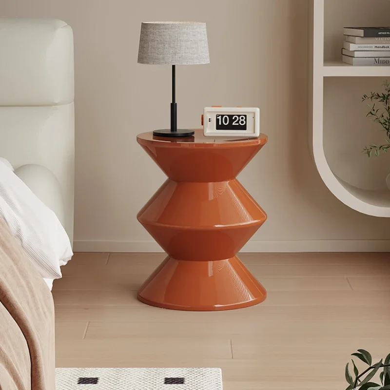 

Скандинавский кремовый пластиковый прикроватный столик для хранения, мебель для гостиной, журнальный столик, декор, табурет Kawaii, декор для комнаты, стол Basse En Bois