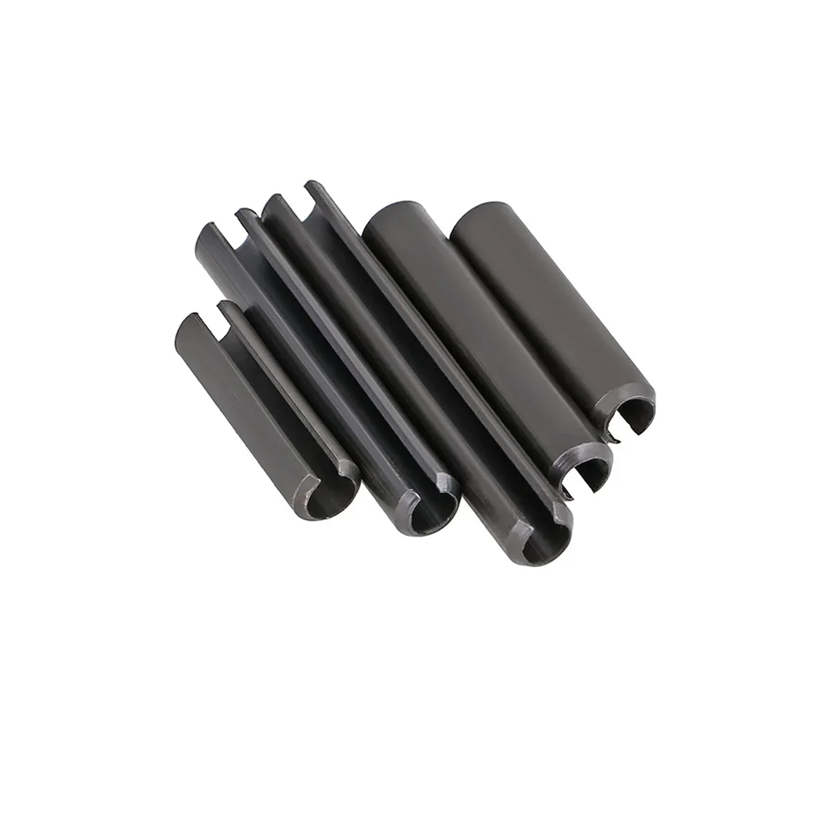 65 Manganese Steel Elastic Split Pin Straight Groove Hollow Cylindrical Positioning Pin Shaft M1.5M2M2.5M3M4