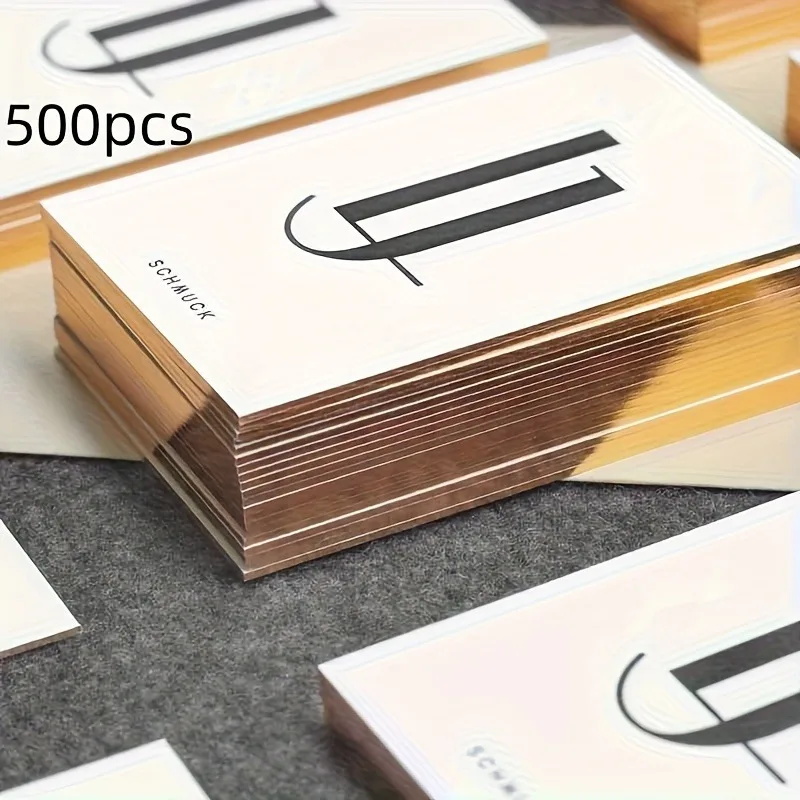 Personalized 9*5.4cm Custom Business Cards 300g Right Angle Double Sided Free Design Logo Text
