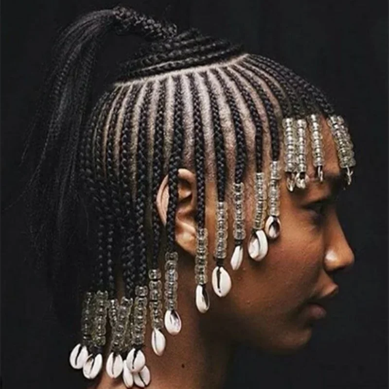 20-100 Pcs Colorful Hair Braid Beads Dreadlocks Beads Acrylic Transparent Jumbo Dreadlocks Kids Big Hole Styling Tools for Women