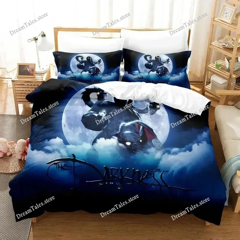 

Game The Darkness Bedding Set Single Twin Full Queen King Size Bed Set Adult Kid Bedroom Duvetcover Sets 3D Anime Bed Sheet Set7