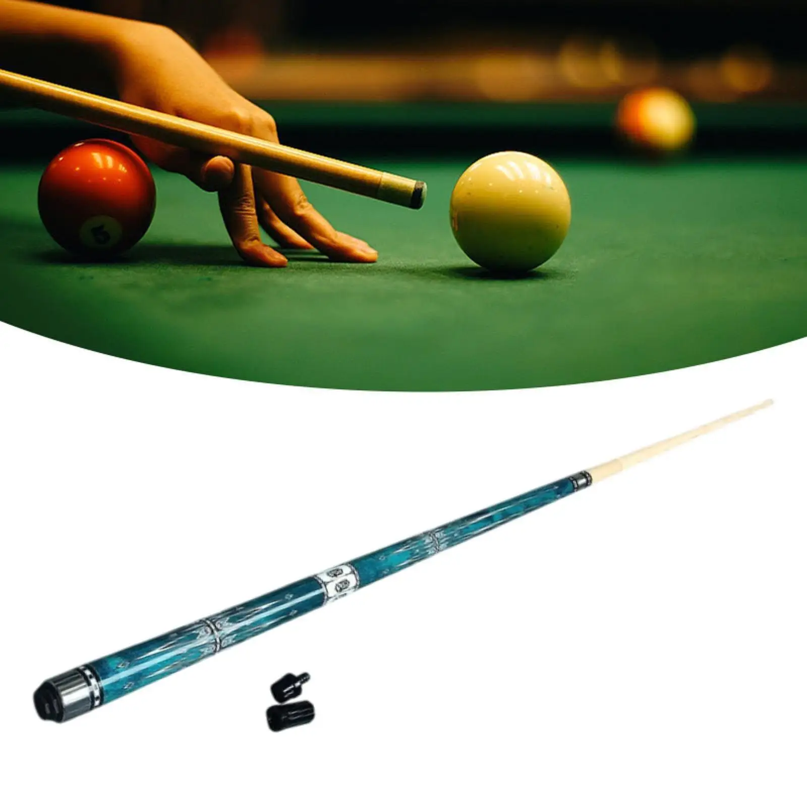 Holz-Pool-Queue-Stick, segmentierter Snooker-Queue für Wettkampf-Pool-Spiele