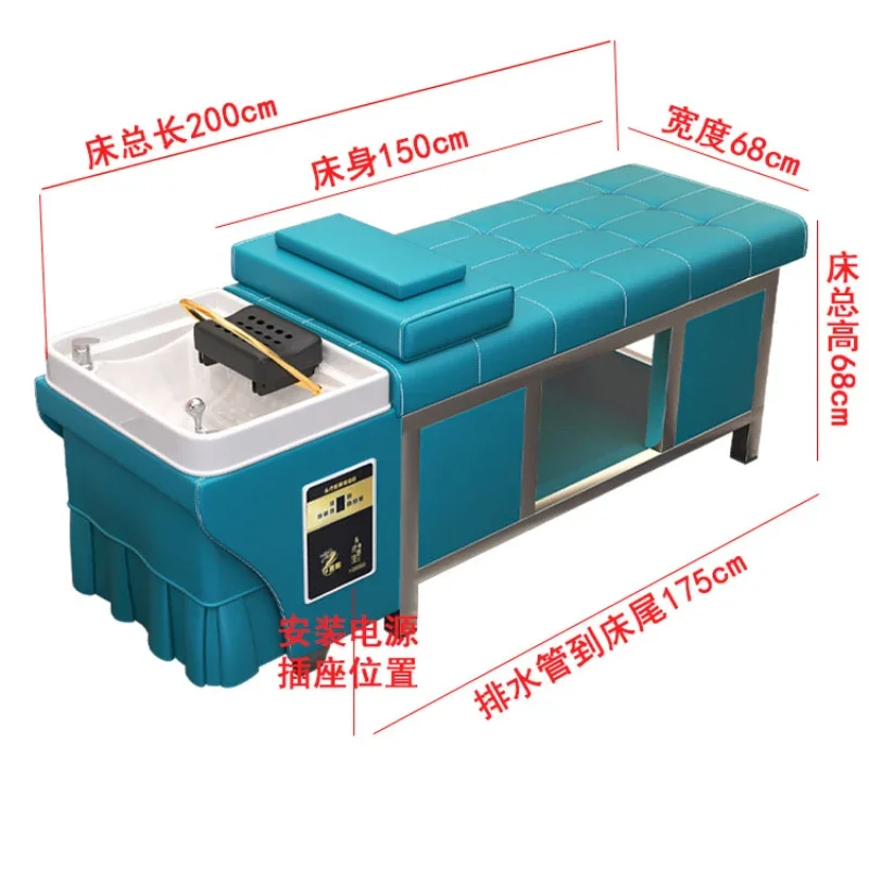 Thérapie à l'eau shampooing lit Spa Chaise de traitement Salon de coiffure lavabo coiffure confortable luxe Thai Chaise Coiffure