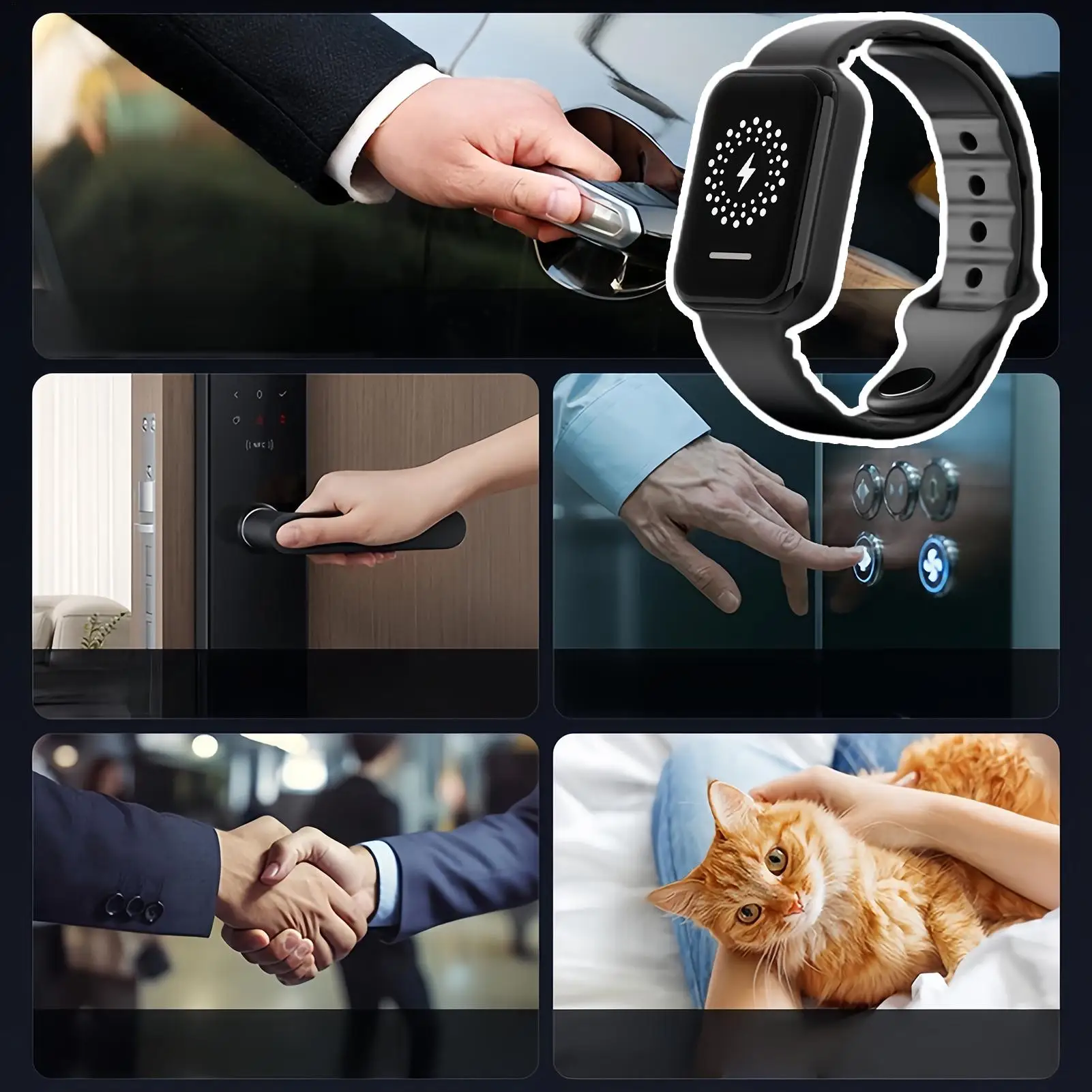 سوار معصم مضاد للكهرباء الساكنة مقاس قابل للتعديل من السيليكون لإزالة كهرباء الشتاء للرجال والنساء والأولاد والبنات والشباب والمراهقين #3