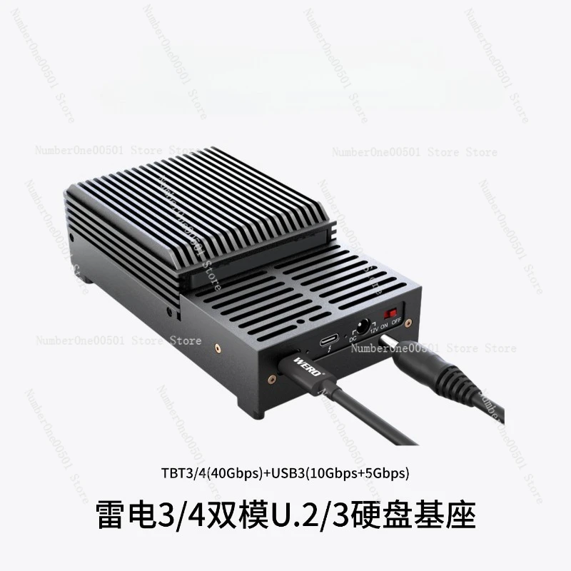 

Док-станция Thunderbolt 3/4/5 U.2/U.3 SSD — база хранения DIT с одним отсеком Enterprise для редактирования видео 4K
