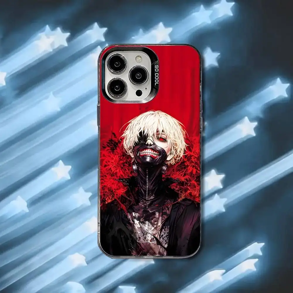 Tokyo Ghoul Kaneki Ken Anime Phone Case For iPhone 16,15,14,13,12,11,8,7,Pro,Max,Plus,Mini,XS,SE Black Matte Hard