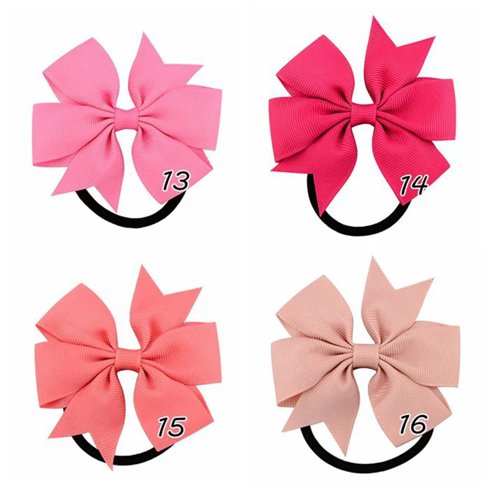 

20PCS Six Ear Hairbands Hair Ties Rope Baby Girls Headbands Toddler Lightweight Durable Portable Bowknot Bright Color