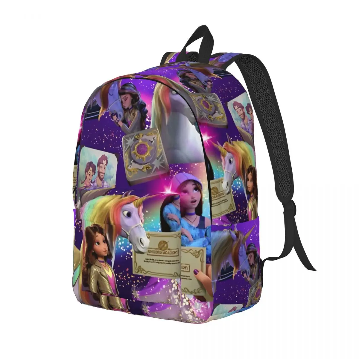 Unicorns A-Academy Animation Girls Cool Backpack Outdoor School Hiking Travel Cartoon Cute Daypack Men Women Laptop Shoulder Bag