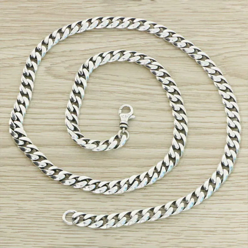 925 sterling silver plated gold cross single chain necklace, popular and fashionable Collarbone chain female Temperament chain