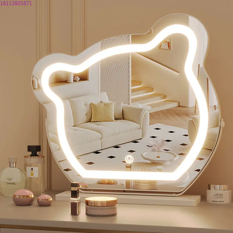 LED eye protection fill light makeup mirror desktop table rotating beauty makeup