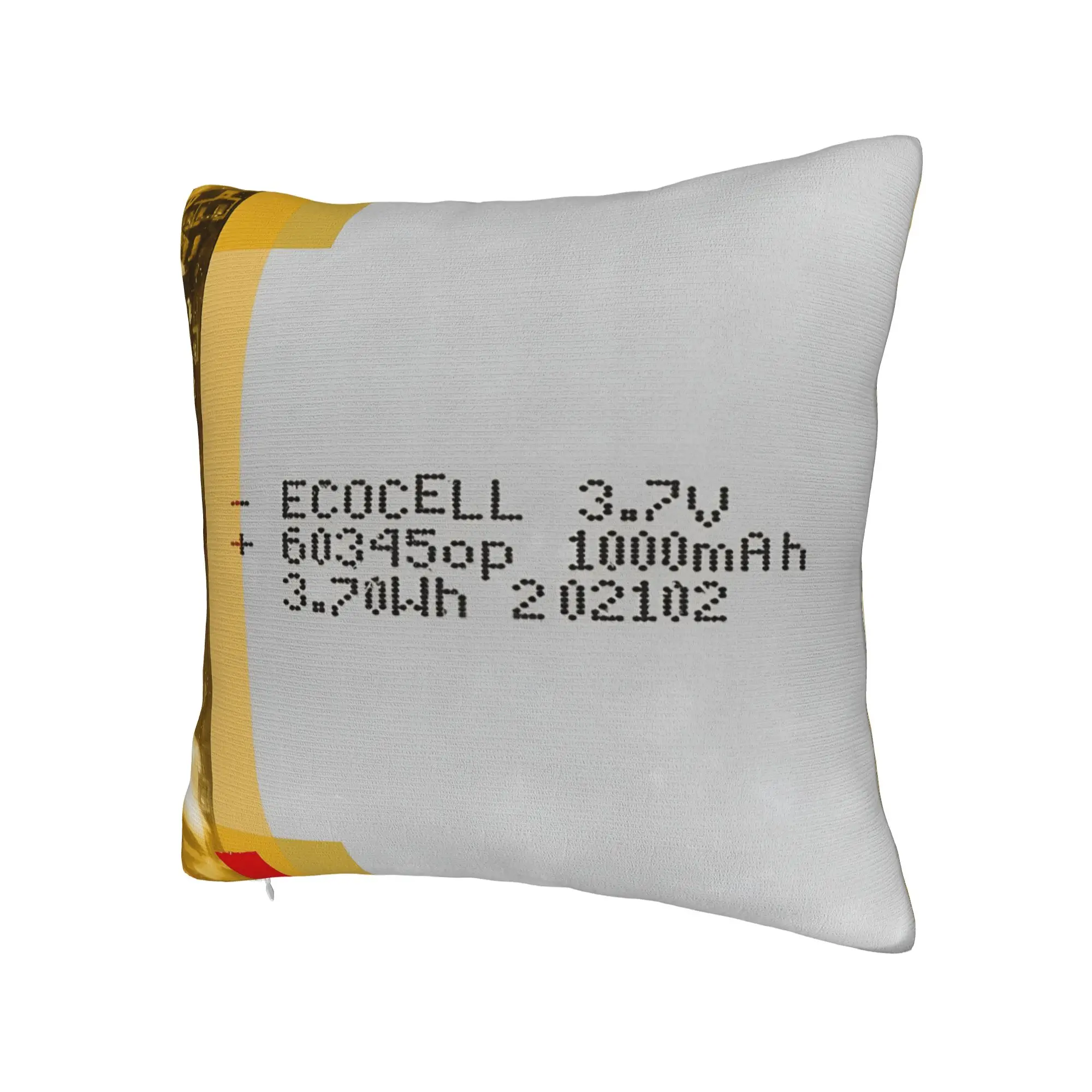 Inflatable Battery Pillow Cover  Kawaii Pillow Case For Couch Sofa Bedroom Comfy Pillowcases Gift