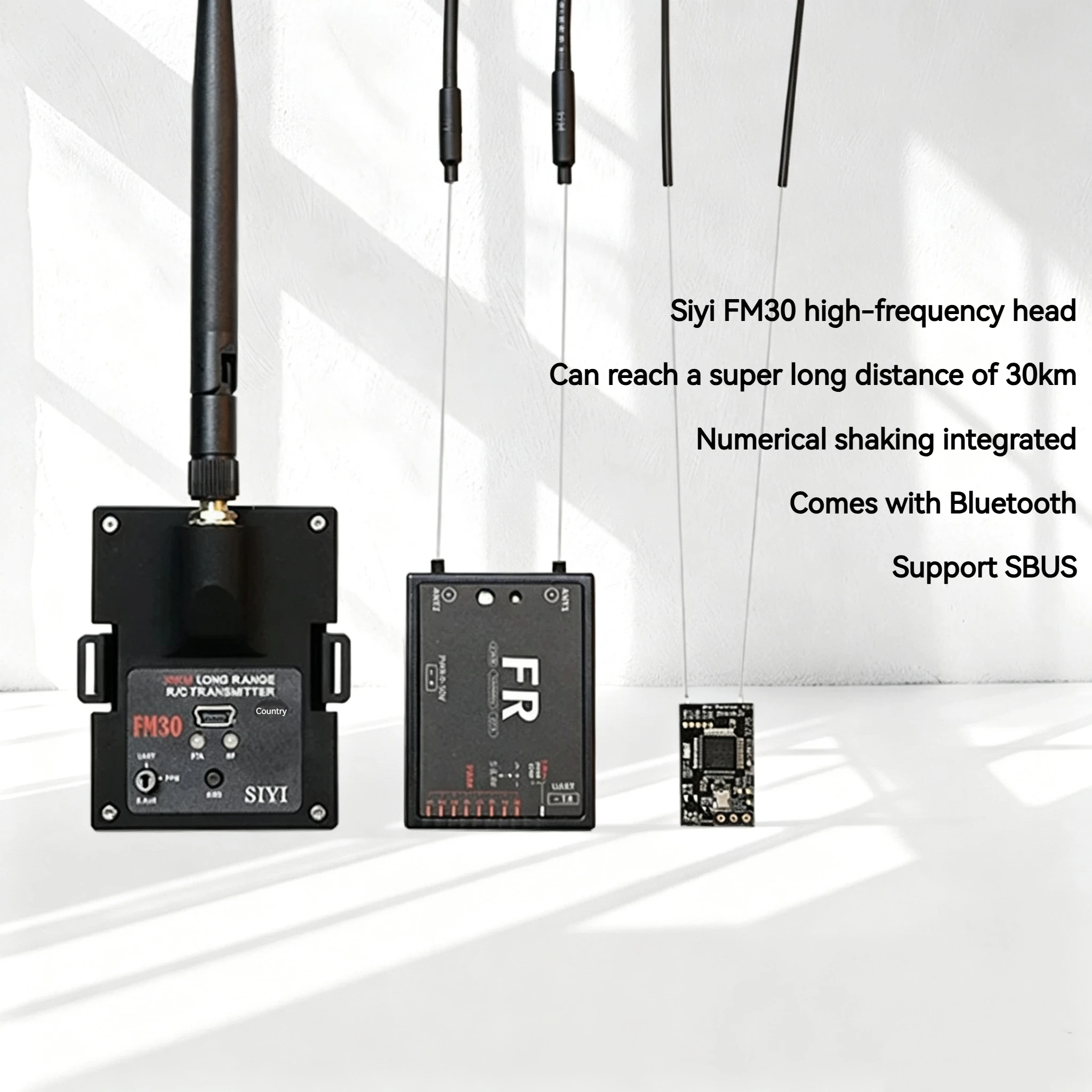 SIYI FM30 2.4G High-Frequency Head Fr Receiver 5-35km Fixed Wing Aircraft Fpv Long-Range Bluetooth Tx16s Control Et16s