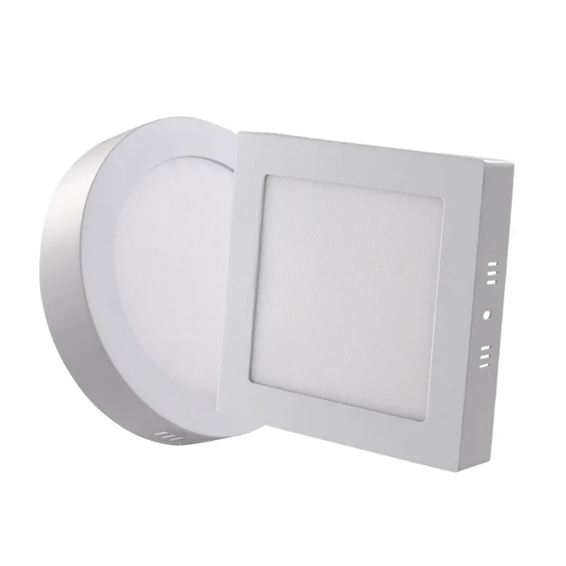 Surface Mounted Ultra-Thin Round Square LED Panel Lights 6W12W18W24W Ceiling Lamp AC110V 220V Downlights Indoor Decoration