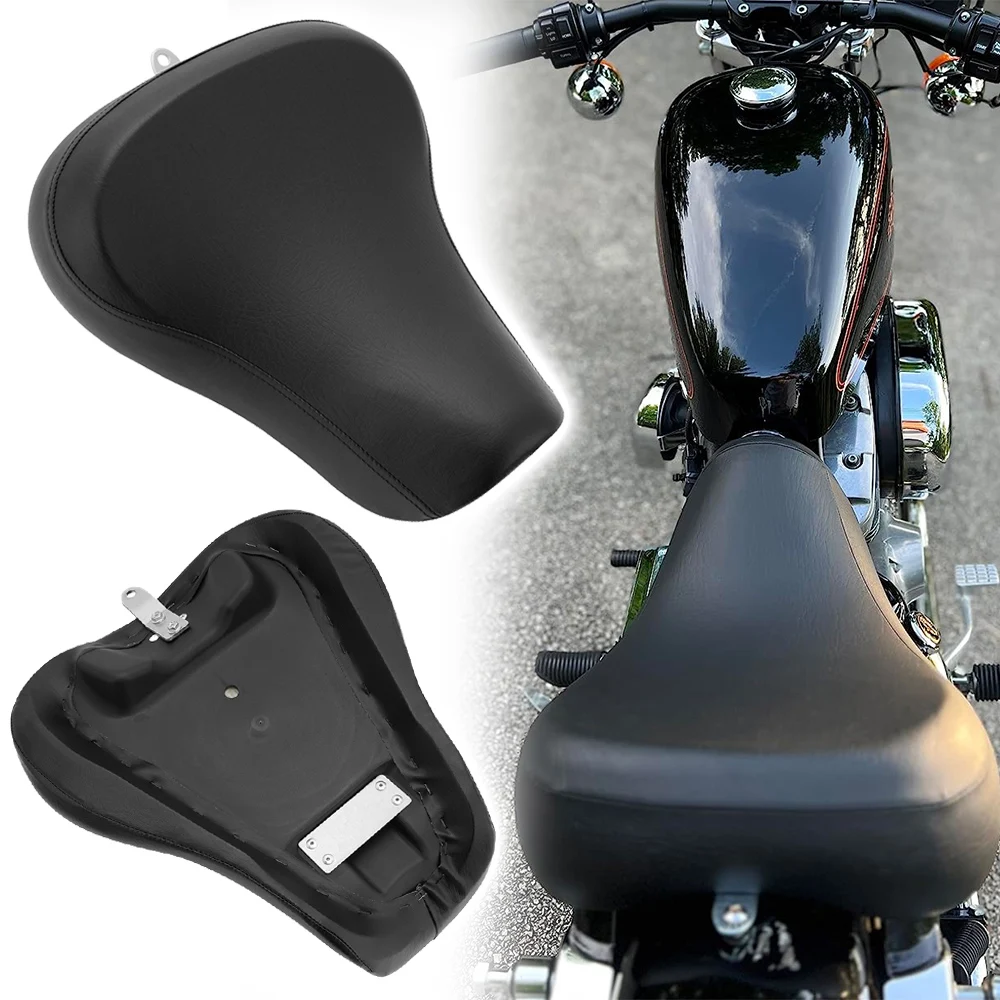 Motorcycle Front Driver Solo Seat Cushion PU Leather For Harley Sportster XL 883 1200 Custom XLH 1100 Roadster XLS 1983-2003