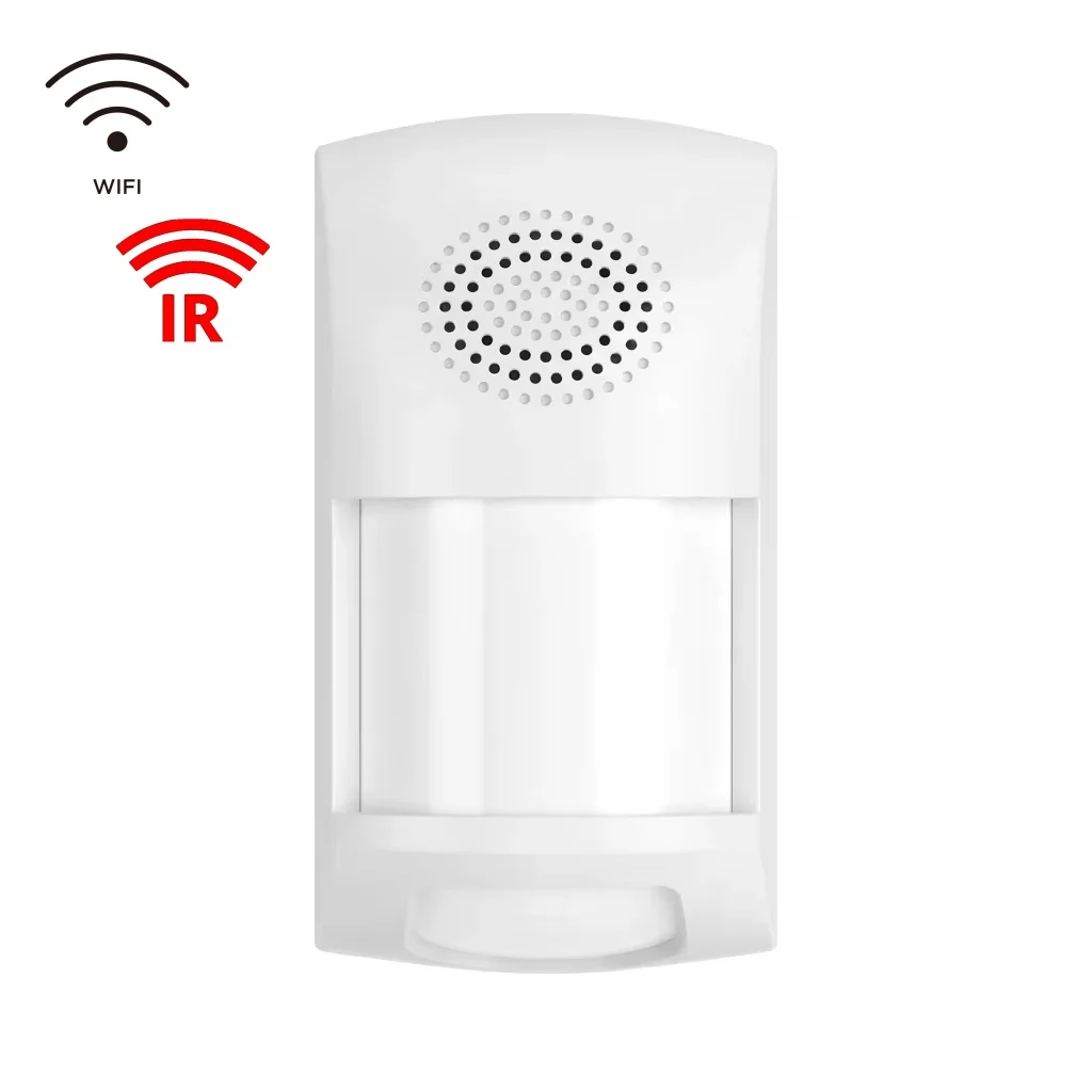 WiFi PIR Motion Sensor Infrared Human Detector Siren USB Battery Powered Bar Design Smart Indoor Home 9-12m