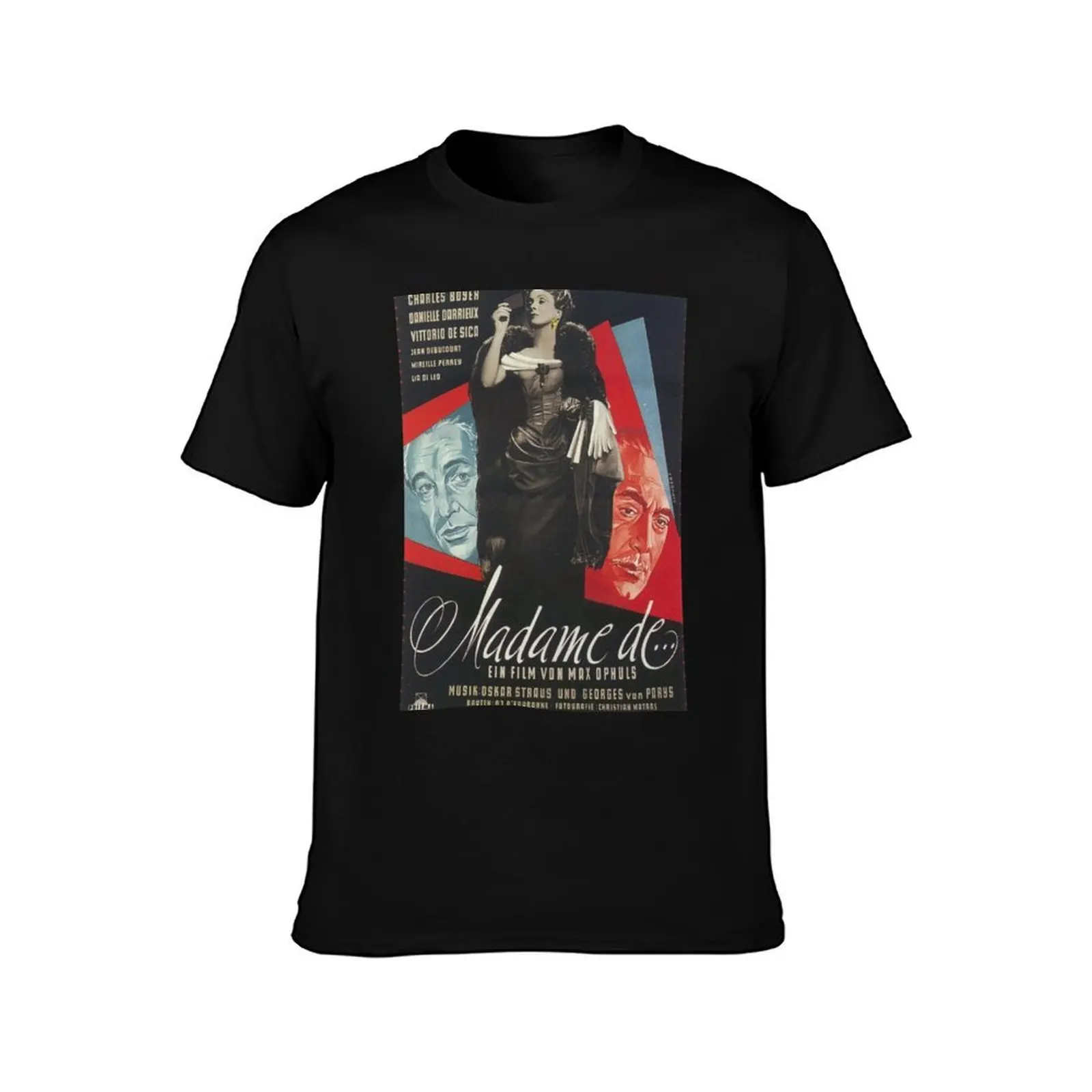 The Earrings of Madame De Max Ophuls T-Shirt, Summer Casual Cotton Tee, Oversized Streetwear Tops, Vintage Graphic Print