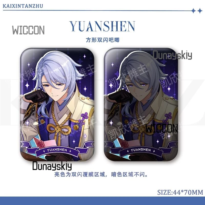 原神インパクトスクエア Dual反射バッジセットヌーヴィレット フィナ シーウィン アケロン アヤト ノエル アニメ グッズ ピン 2025 新しい