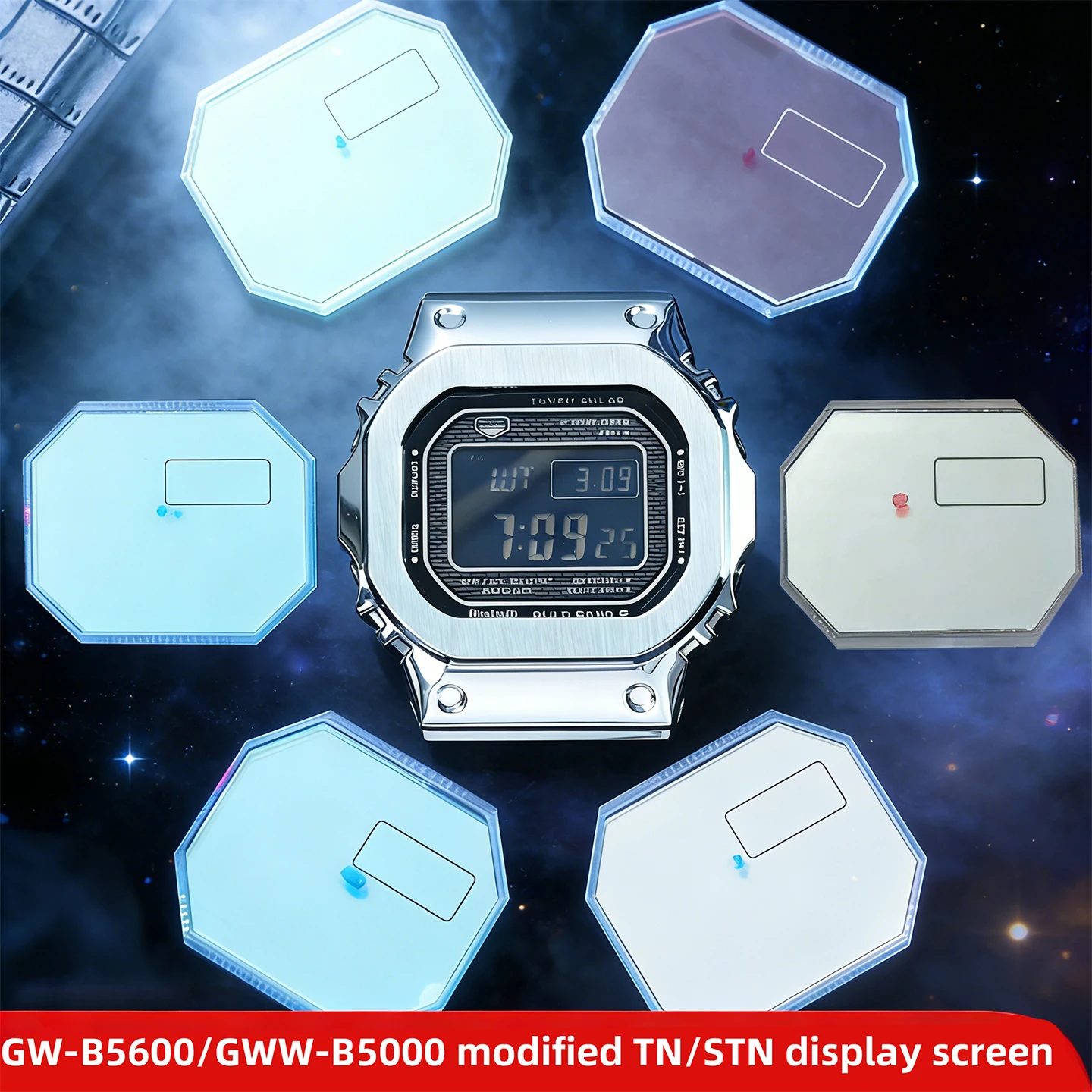 

Аксессуары для замены экранов STN для Casio 3461 GW-B5600 3459 GMW-B5000, модифицированный механизм, дисплеи STN/TN, ЖК-экраны, стеклянные панели