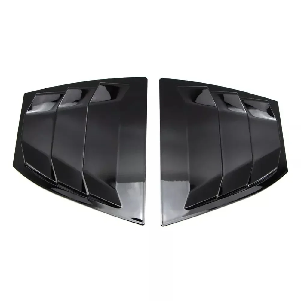 Quarter Louver Trim Car Rear Door Louver Carbon Fiber Finish Easy Installation Gloss Black Finish High Reliability