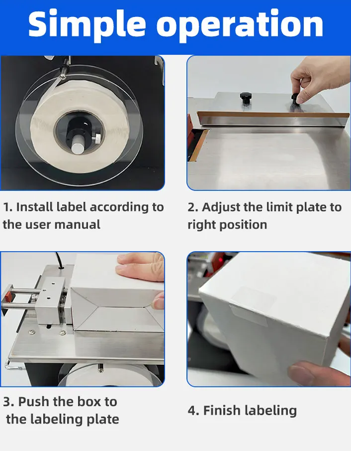 Desktop Manual Box Edge Corner Label Sealing Semi-automatic Applicator Right Angle Sealing Box Labeling Machine
