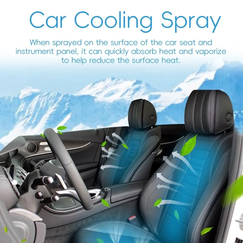 Instant Chill Mist, Summer Car Interior Heat Reducer, Vehicle Space Quick‑Drop Temperature Agent, Comfortable Driving Accessory