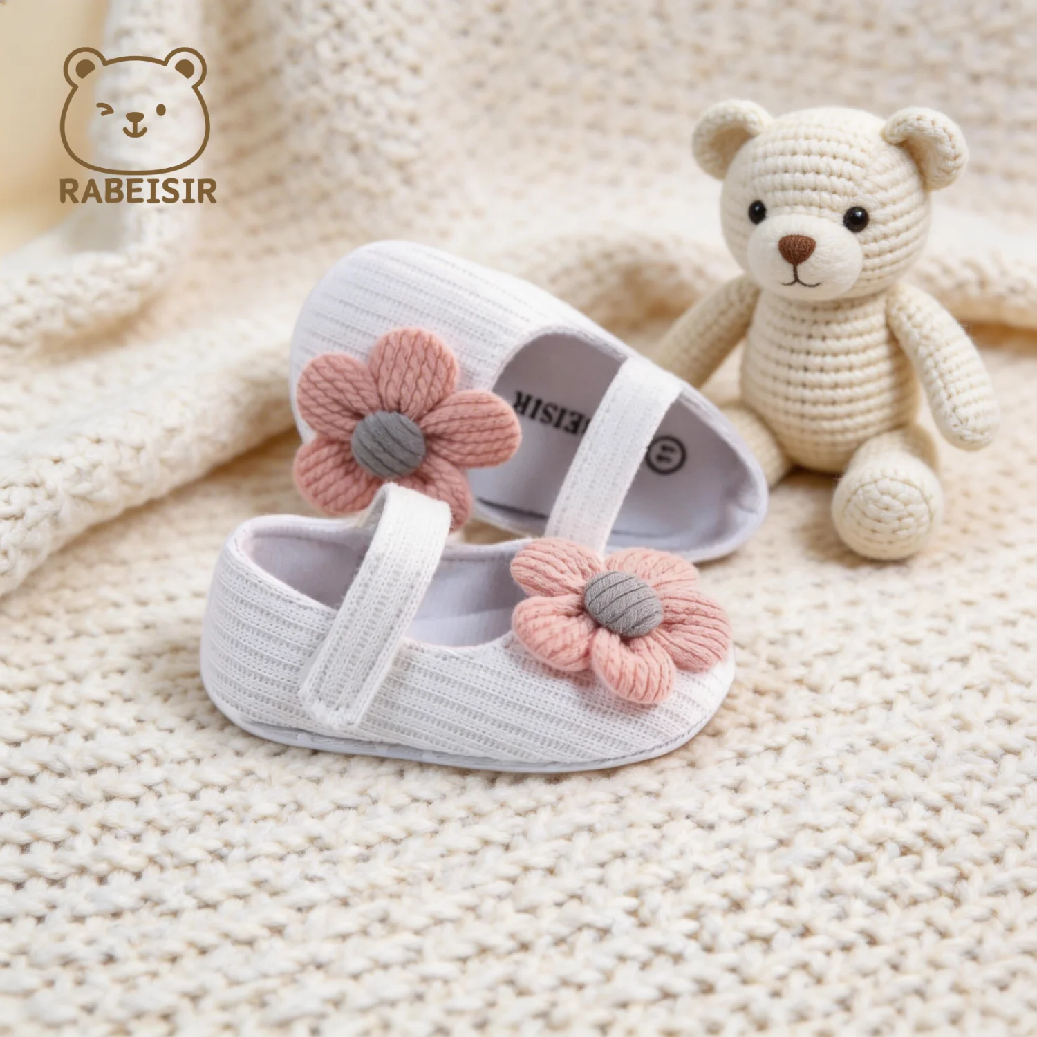 Niedliche Blumen-Mary-Jane-Flache Schuhe für Babys, trendige, leichte, weiche Schuhe für Party-Auftritte im Innen- und Außenbereich, Frühling – Detail 18