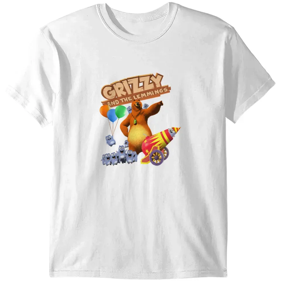

Grizzy and The Lemmings Unisex T-shirt Full Sizes S-5XL Multicolor