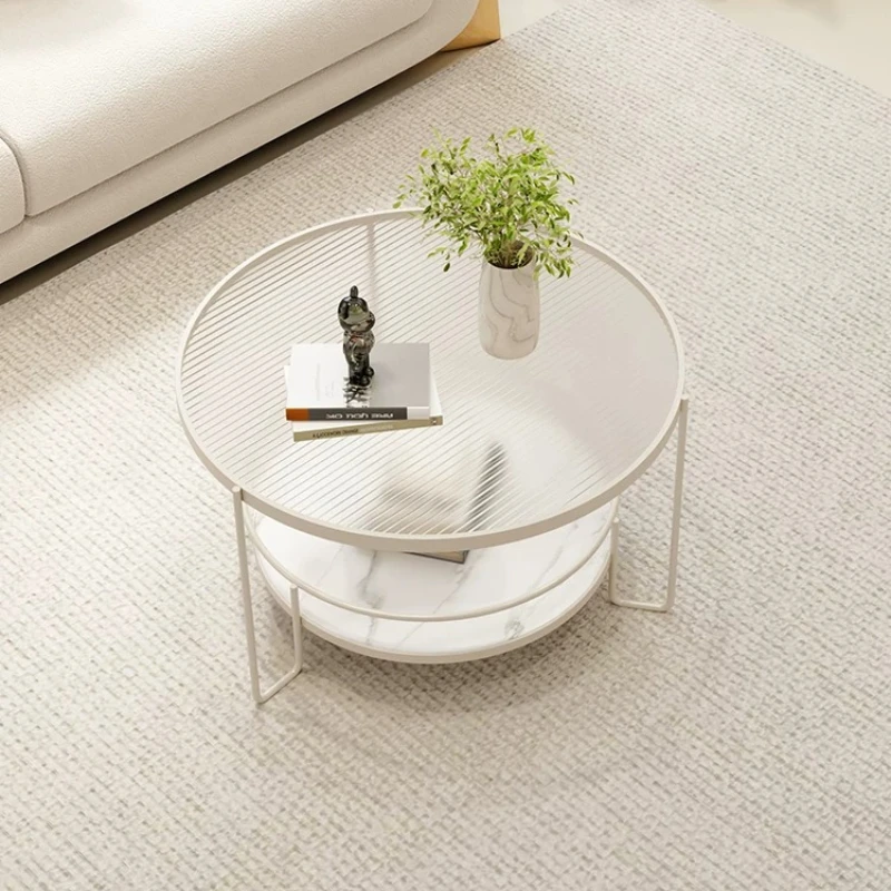 Luxury Easthetic Salon Coffee Table Glass Minimalist Occasional Patio Coffee Table Nordic Commercial Mesas De Jantar Furniture view 5