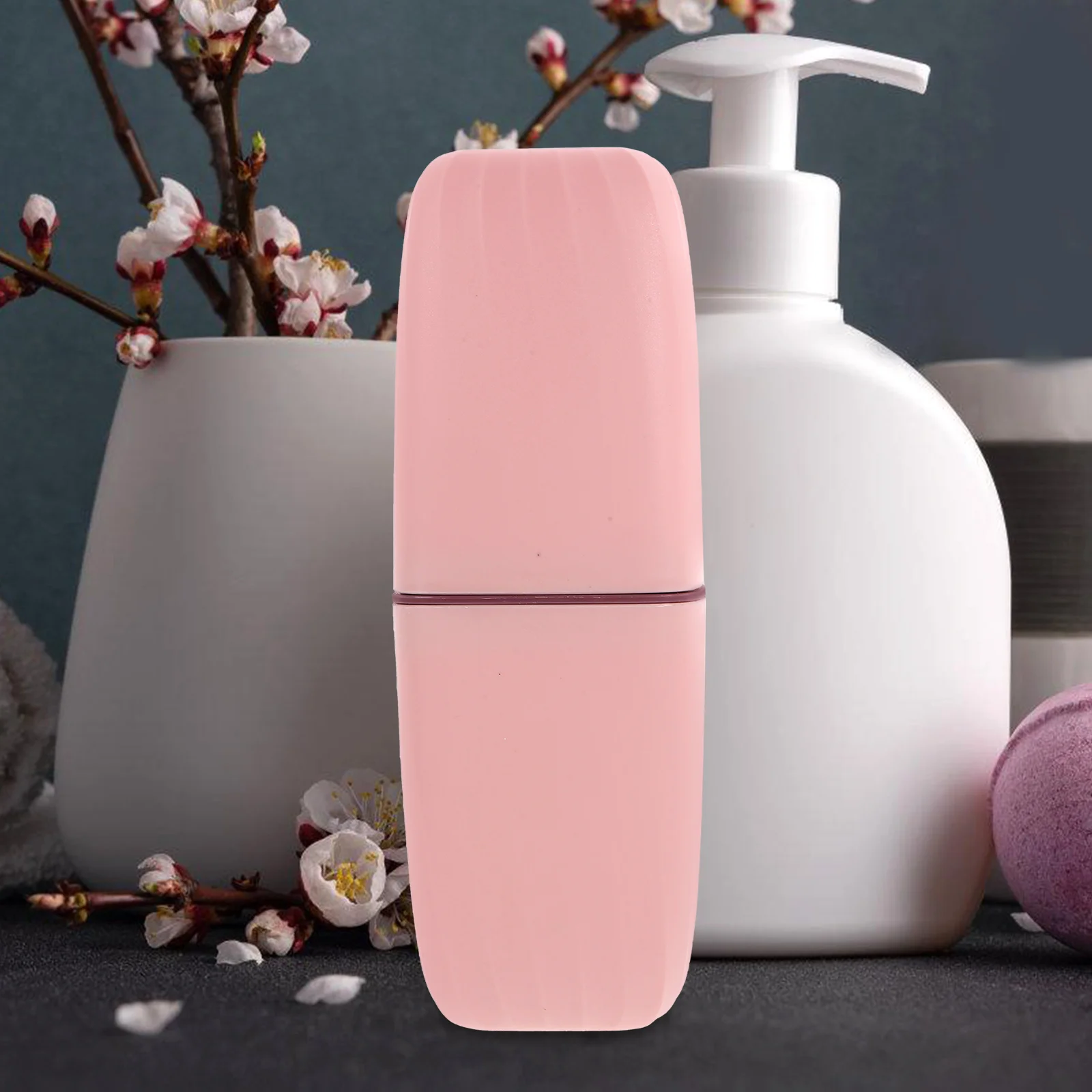 

Toothbrush Box Set Holders Portable Case Storage Toothpaste Container Mouthwash Cup Travel Pp Plastic