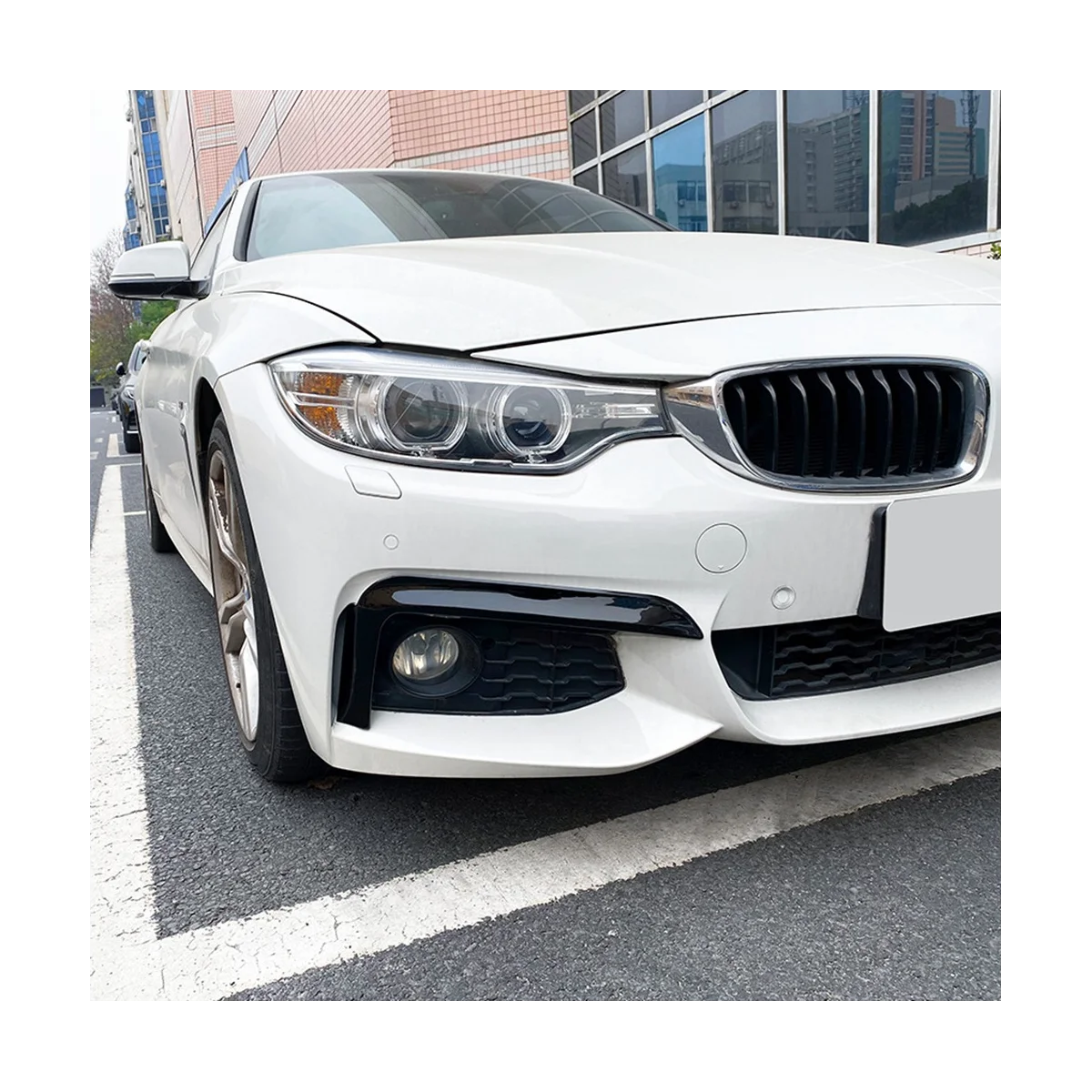 Auto anteriore superiore trim splitter Spoiler fendinebbia copertura per BMW serie 4 F32 F33 F36 M-Sport M-Tech