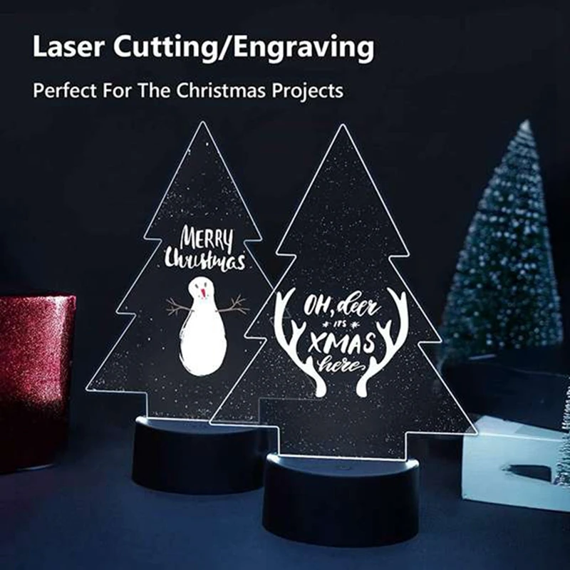 HOT! 6 Pieces Acrylic Sheets Clear Cast For LED Lamp Base,2 Mm Thick Panel Board,Christmas Table Sign DIY Display Project