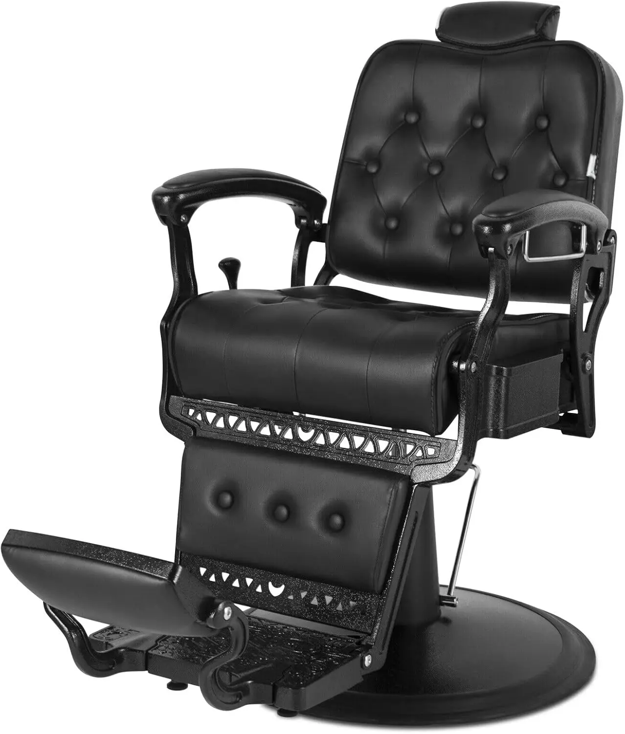 

Barber Chair All Purpose Hydraulic Recline Salon Chair Beauty Spa Vintage Barber Chair Heavy Duty Chair(Black)