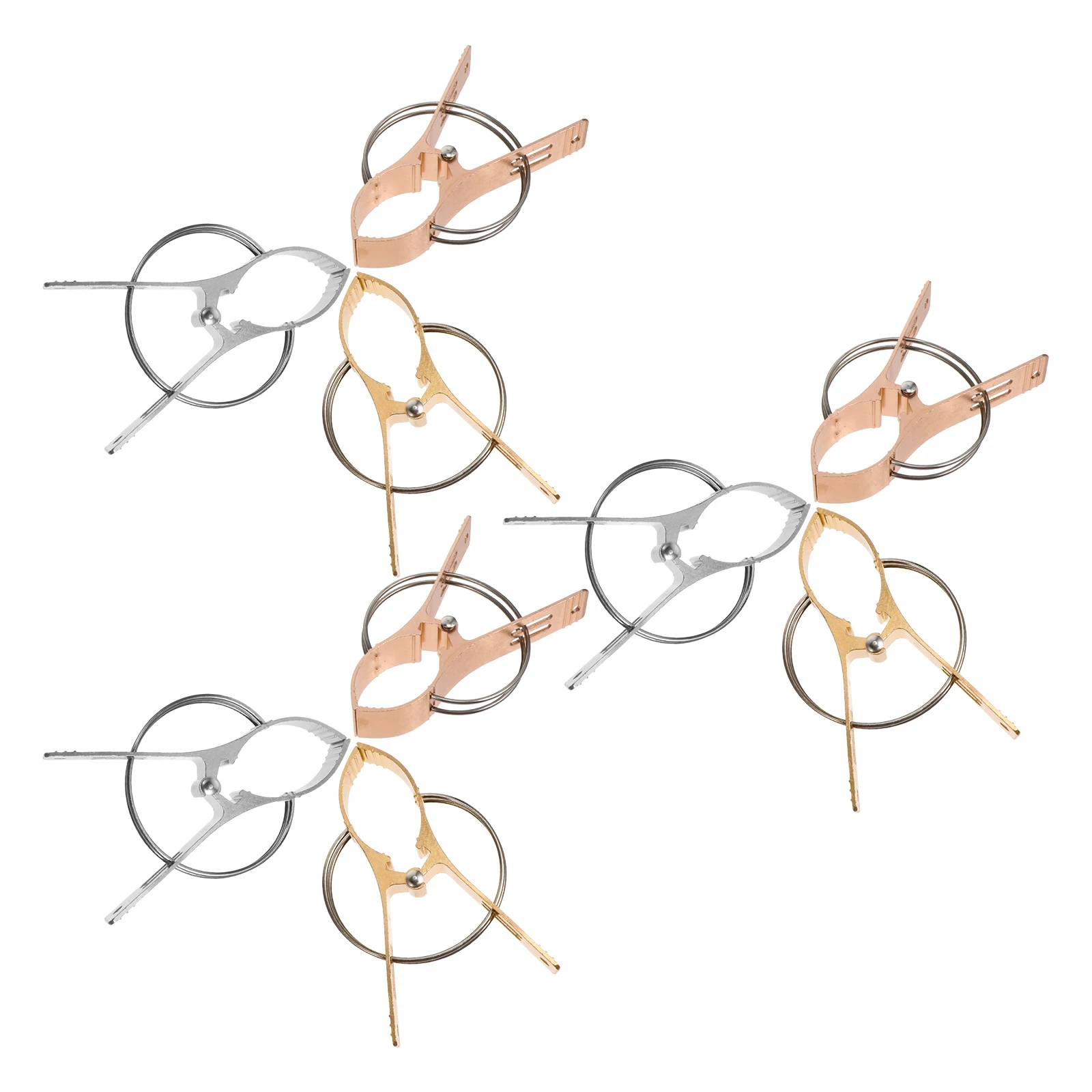 

9pcs Windproof Clips Aluminum Alloy Beach Towel Drying Clothes Stainless Steel Strong Spring Golden Silver Rose Gold Large Size