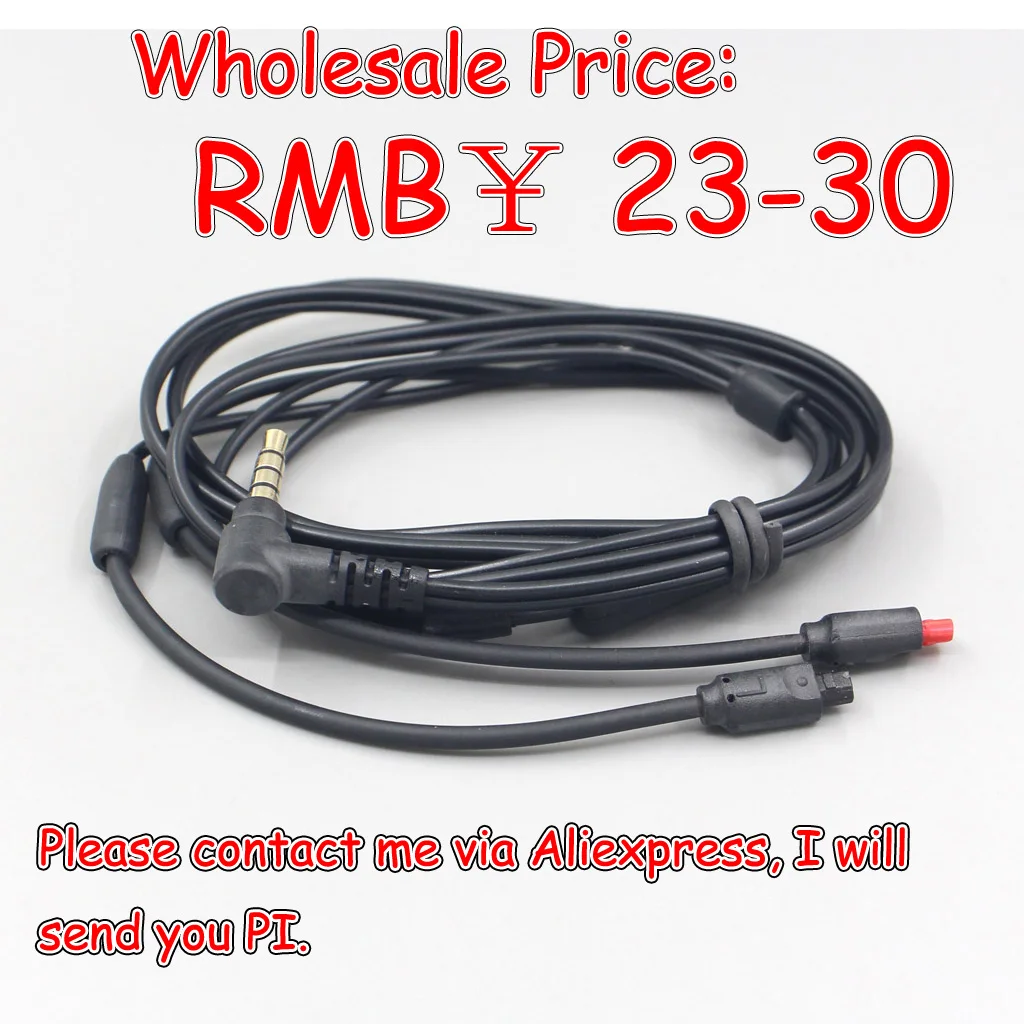 

LN005712 200pcs Mic Remote Cable For Audio technica ATH-IM50 IM70 IM01 IM02 IM03 IM04 Ear phone