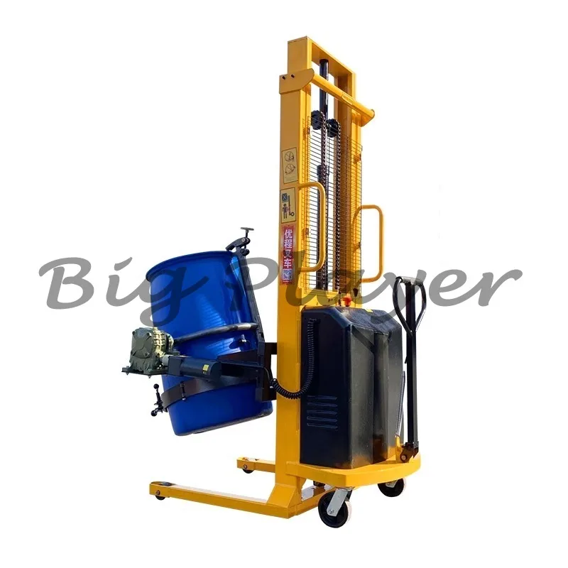 

Electric Oil Drum Lifting and Unloading Truck Drum Hydraulic Loading and Unloading Stacker Truck Plastic Barrel Truck