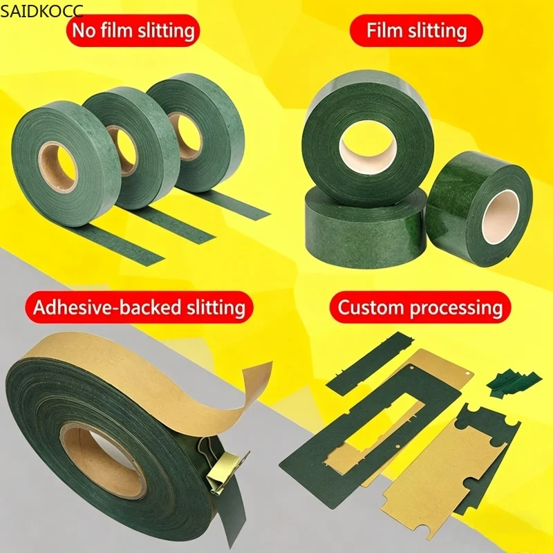 

SAIDKOCC High Temperature Resistant Fish Paper Insulating Sheet Roll 130℃ for Motor Electrical Equipment Insulation Cuttable