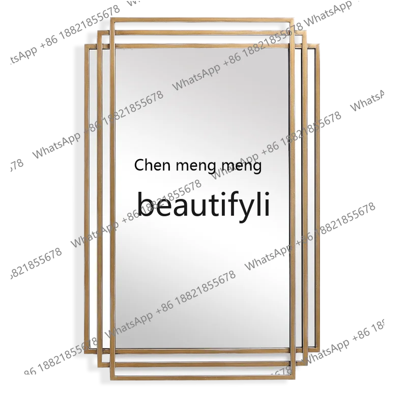 Makeup mirror perforated self-adhesive high definition intelligent wall hanging full body wall acrylic toilet bathroom mirror