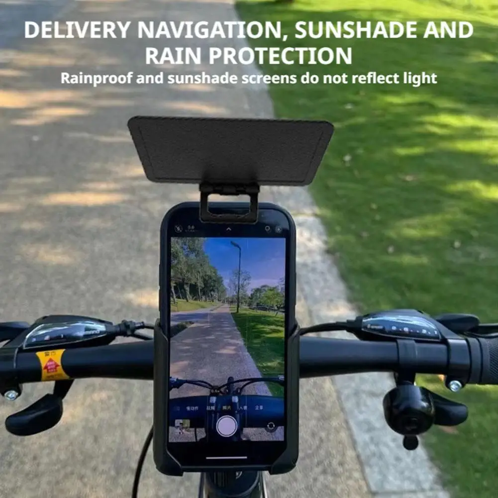 1pcs Mobile Phone Sun Visor Foldable Multi-angle Clip For Sunshade UV Protection Anti-Glared Phone Waterproof Weather Protector