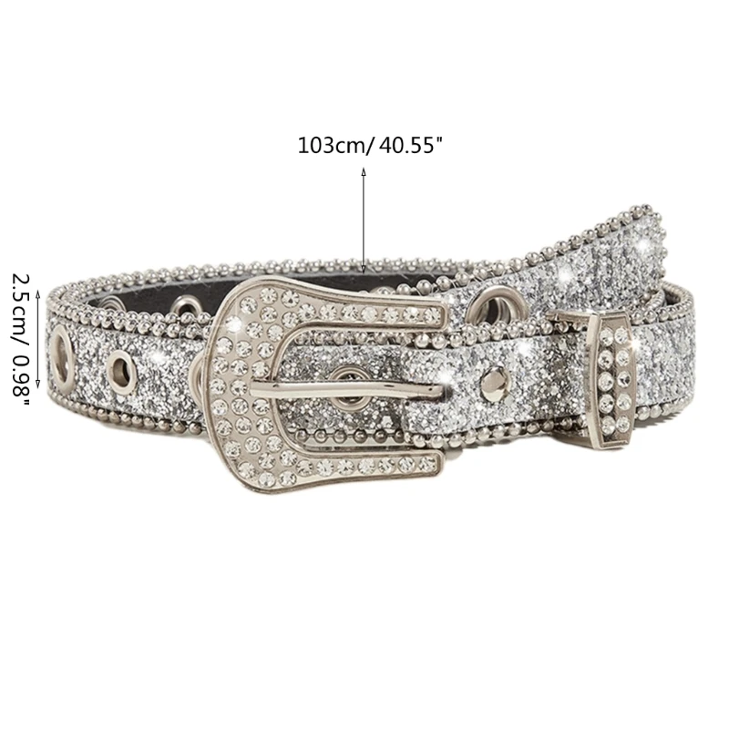 Waist Belt Jean Belt Bling Belt Waistband H9ED