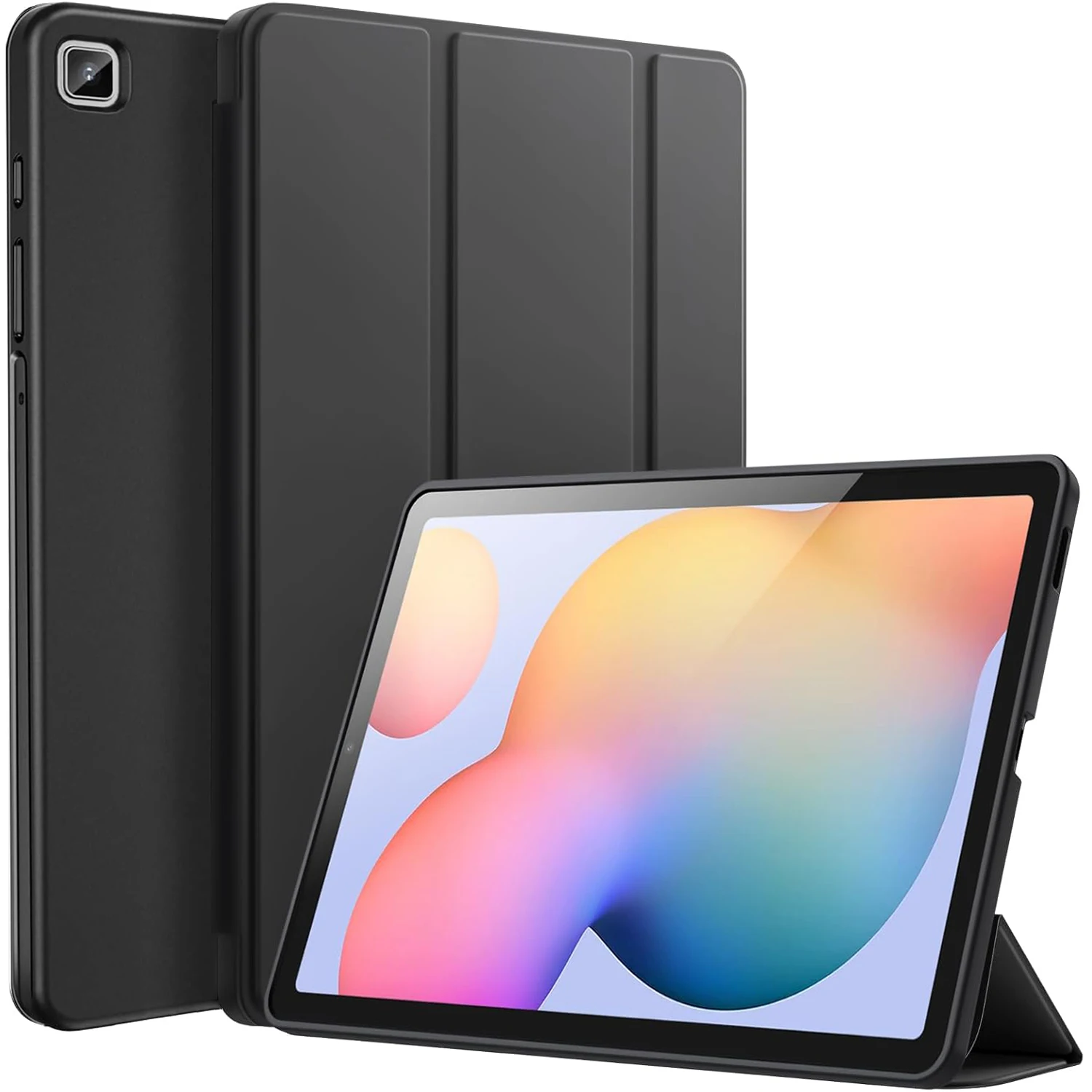 For Samsung Galaxy Tab S6 Lite 10.4'' 2020/2022/2024 SM-P613 P620 Tri-fold Case Flip Magnetic Stand PU Leather Protective Cover