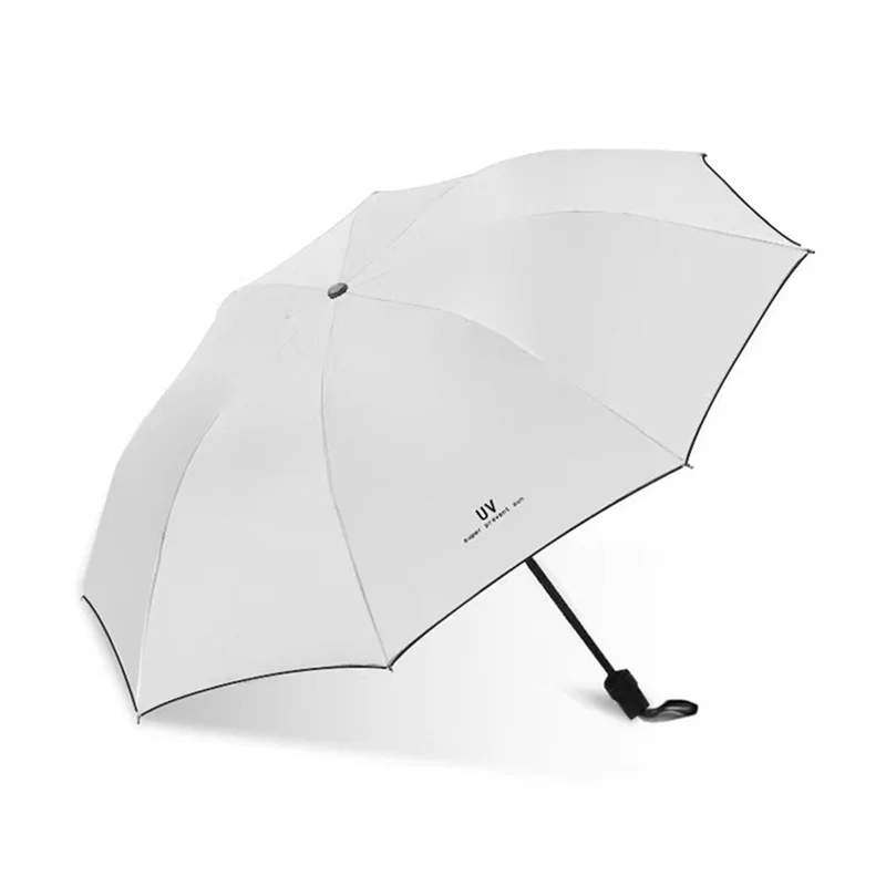 Paraguas plegable compacto N83R: automático, a prueba de rayos UV, a prueba de viento, liviano, ideal para protección contra la lluvia y el sol.