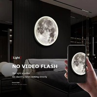 Room Sofa Background Moon Led Night Light Hallway Loft Indoor Home Lights Moon LED Wall Lamps for Living Room Wall Light Bedroom