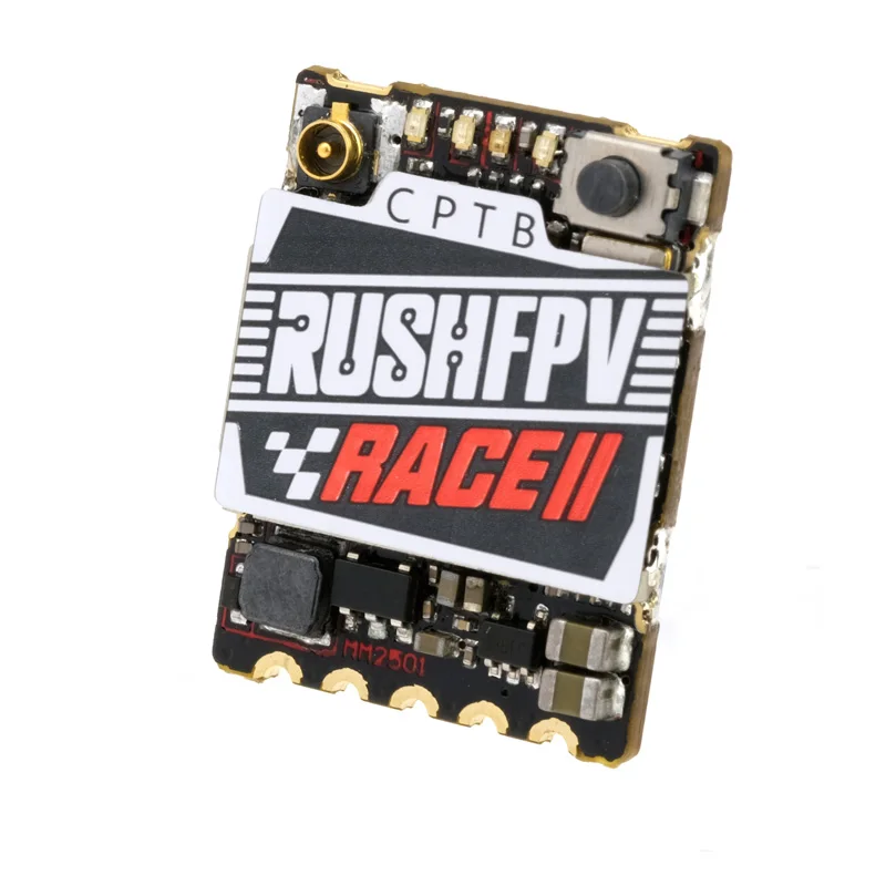RUSHFPV TANK RACE 2 VTX 5.8G 48CH PitMode 25mW 100mW 200mW Max Regolabile Smart Audio FPV VTX 20X15mm per RC FPV Drone