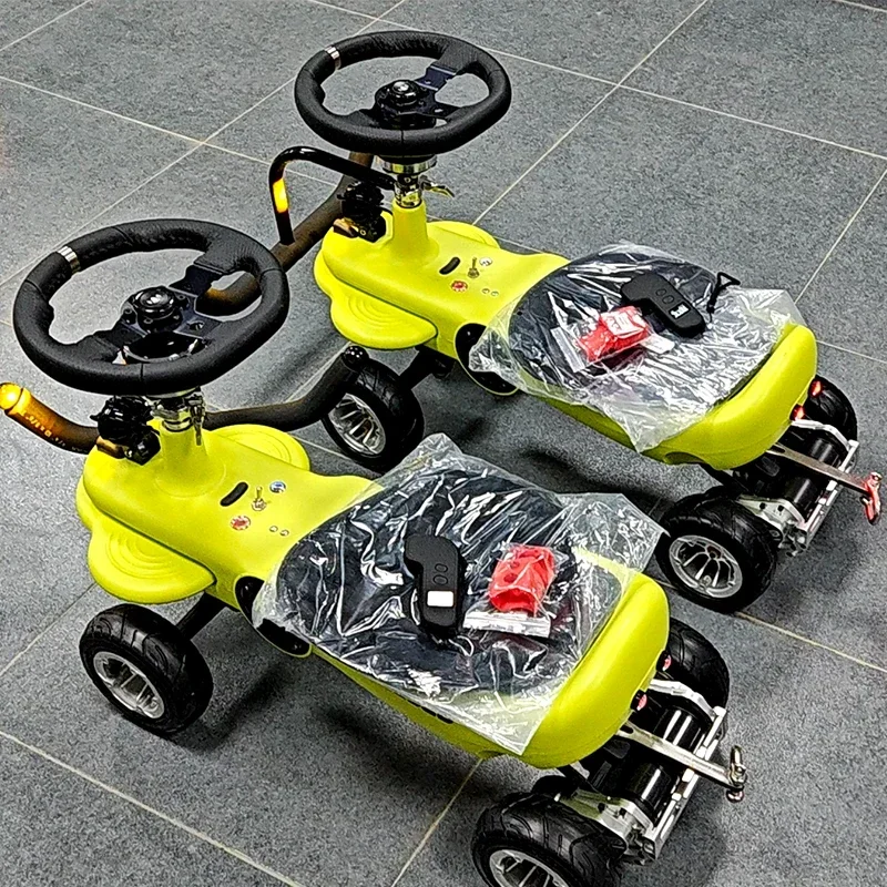 Electric twist car modified full series double drive parent-child extended Leka yo-yo car